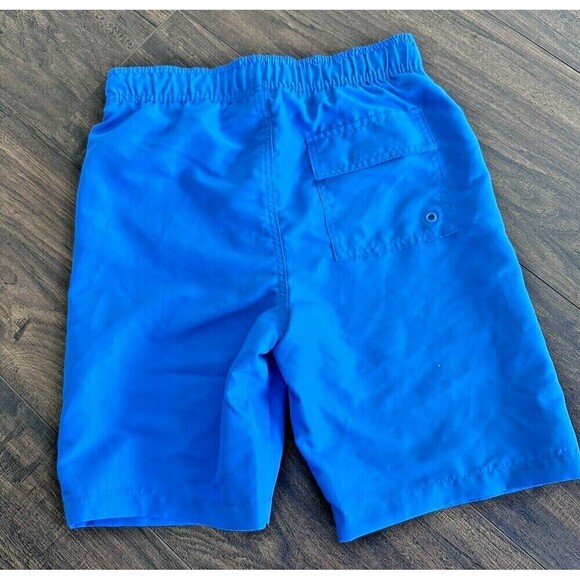 Calvin Klein Big Boys Logo Swim Trunks Neon Blue Size Medium 10-12 - Picture 5 of 6